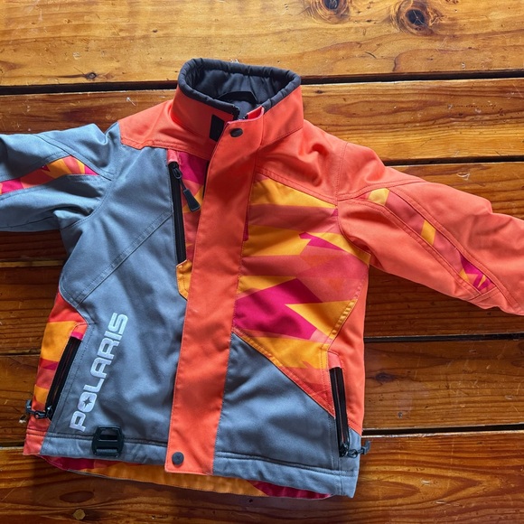 polaris Other - Polaris Kids' Orange & Gray Insulated Jacket